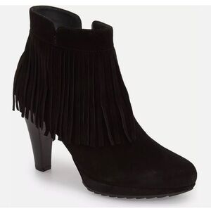 Paul Green Whopper Fringe suede bootie